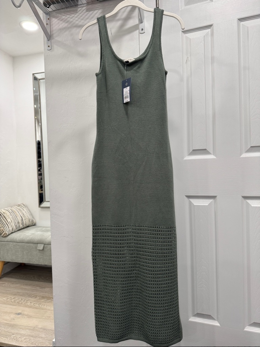 Universal Thread Olive Green Knit Maxi Dress